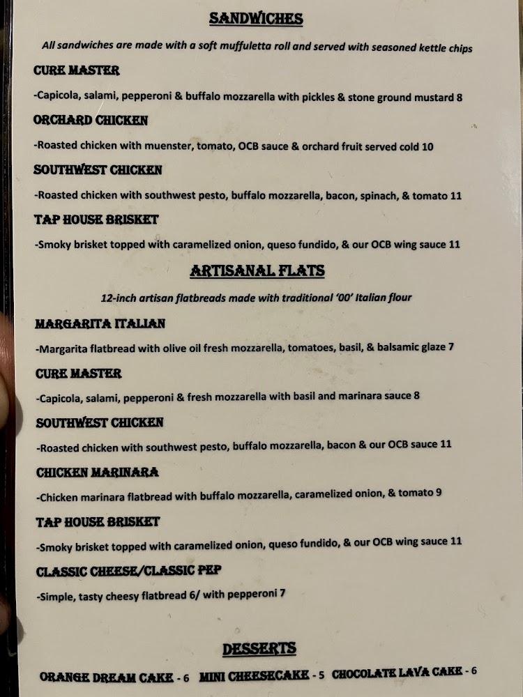 Ogle County Brewery Menu image 2