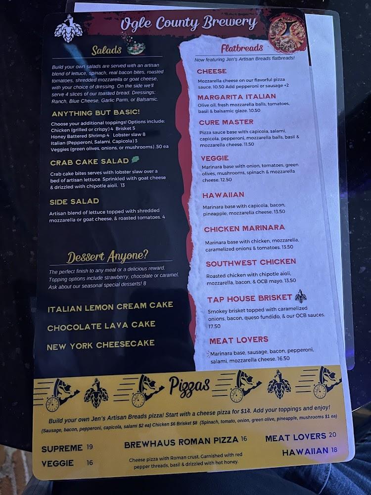 Ogle County Brewery Menu image 3